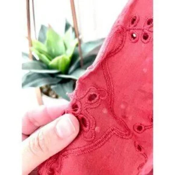 NWT Guess Long Sleeve Allie Dress Sonoran Red Size M - Picture 2 of 5